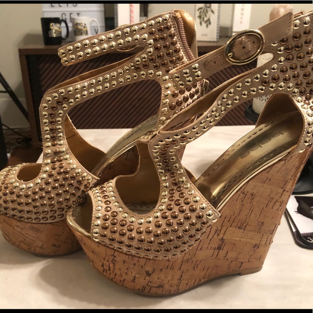 Bebe platform wedges